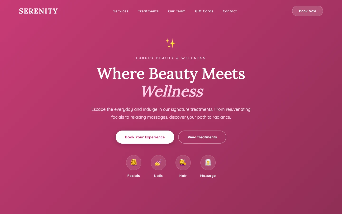 Small Business Website Development example website